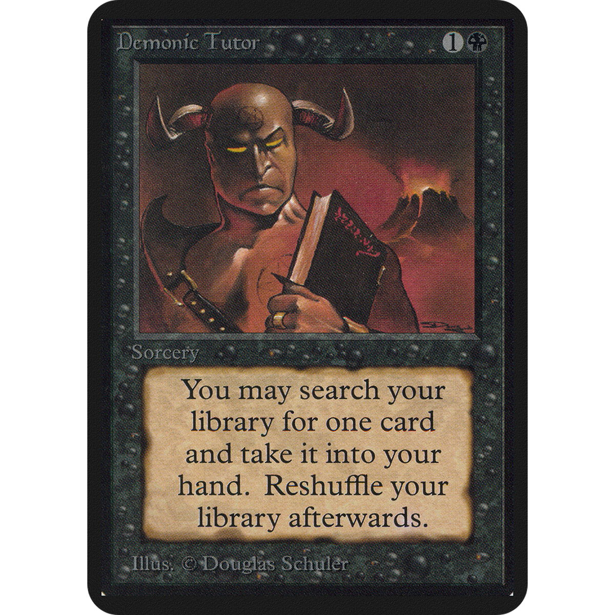 Demonic Tutor [Limited Edition Alpha] (Lightly Played)