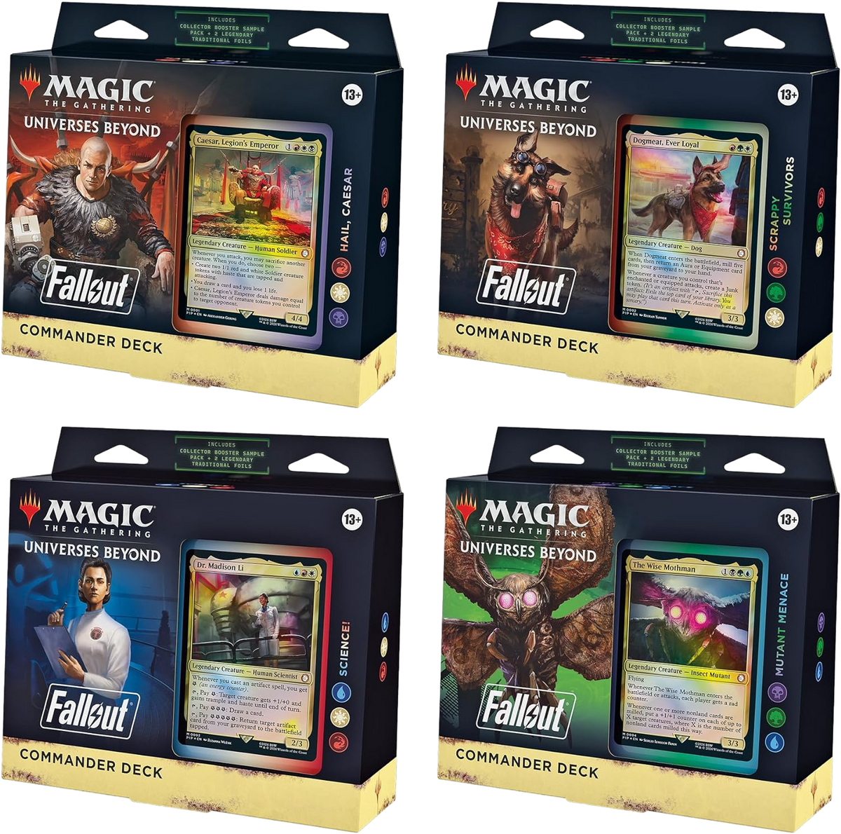 Magic the Gathering: Fallout Commander Decks & Cases (Scrappy Survivors)
