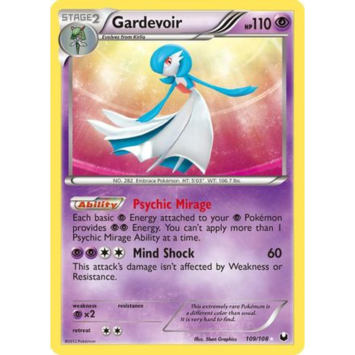 Gardevoir [Dark Explorers]  - Holofoil (Lightly Played)