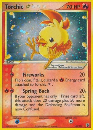 Torchic ★ 108/109 - Team Rocket Returns (Lightly Played)