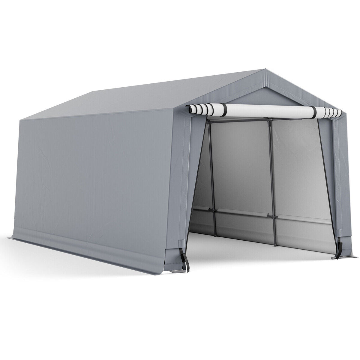 10 x 16/10 x 20 Feet Outdoor Heavy-Duty Carport with 2 Doors-10 x 16 ft (10 X 20 Ft)