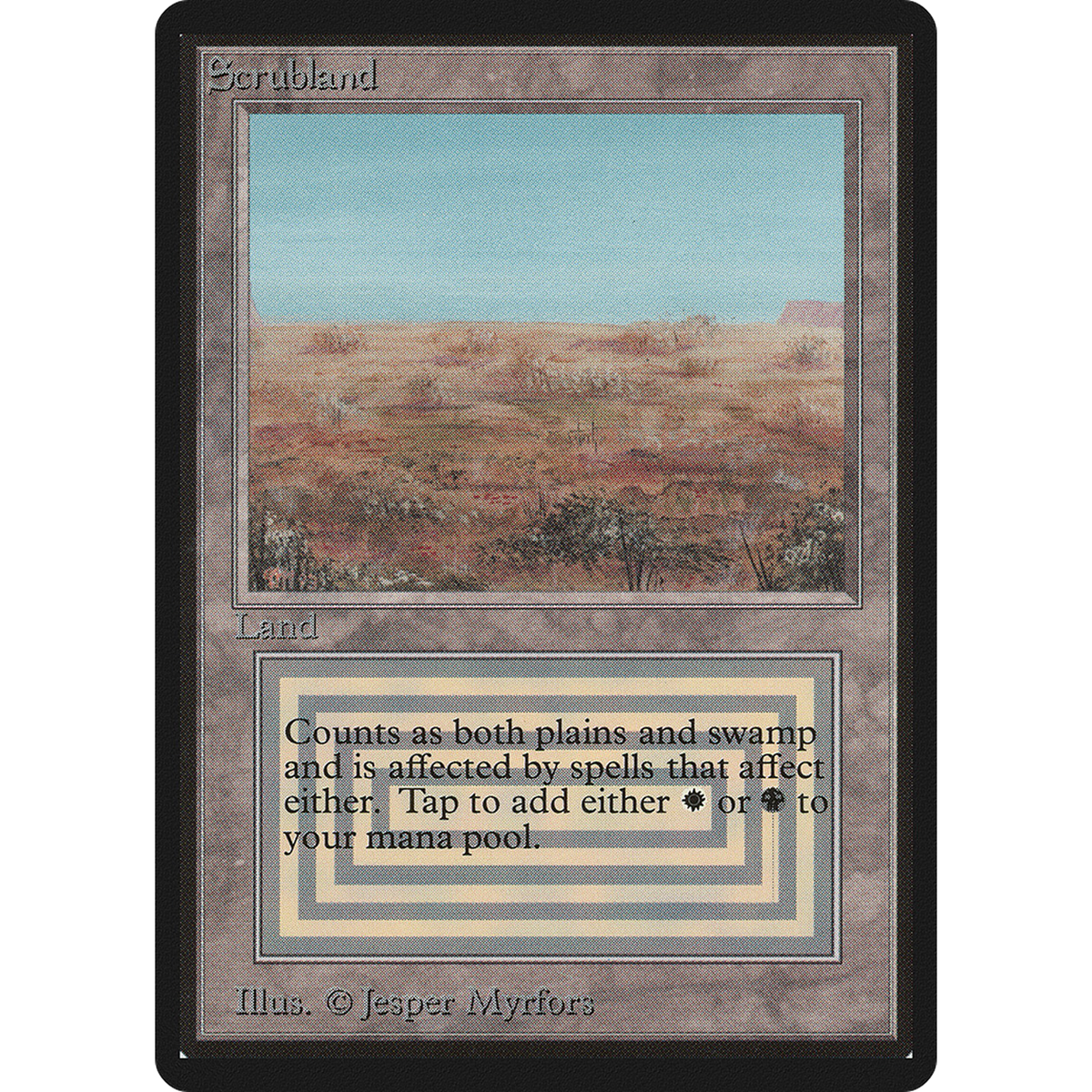 Scrubland [Limited Edition Beta] (Near Mint)