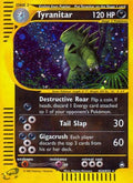 Tyranitar H28/147 - Aquapolis Holofoil (Moderately Played)