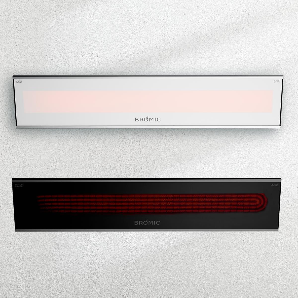 Bromic Heating Platinum Smart-Heat™ Electric Outdoor Heater – Marine Grade (Black / 4500W (53.2 inches) / 208V)