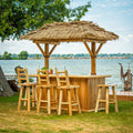 Tropical Paradise Tiki Bar (No Cabinet / Palm Thatch Roof / Unfinished)