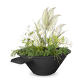The Outdoor Plus Cazo Planter & Water Bowl - Metal Powder Coat (36" / Gray)