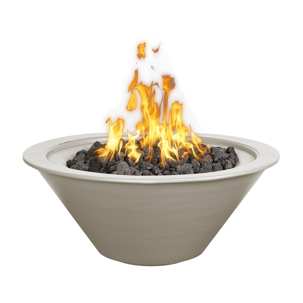 The Outdoor Plus Cazo Fire Bowl - Metal Powder Coat (30" / Match Lit Ignition / Silver Vein)