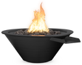 The Outdoor Plus Cazo Fire & Water Bowl - Metal Powder Coat (36" / Match Lit with Flame Sense Ignition (LC Certified) / Pewter)