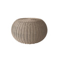 Cloud Large Pouf Outdoor Ottoman Eco Weave Patio Footrest Cushion Seat (Barley)
