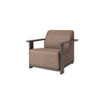 Corte Padded Club Chair Outdoor Patio Aluminum Eco Weave Cushion Seat (Hazel / Cocoa)