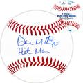 Don Mattingly Autographed Official MLB Baseball New York Yankees "Hit Man" Beckett BAS Witness