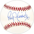 Ray Hamrick Autographed Official MLB Baseball Philadelphia Phillies Beckett BAS QR #BM25238