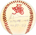 Ron Davis Autographed Official 1978 World Series Logo MLB Baseball New York Yankees "1978 WS Champs " Beckett BAS QR #BM25620