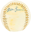 Ollie Brown Autographed Official Spalding Official Baseball San Francisco Giants, Philadelphia Phillies Vintage Signature Beckett BAS QR #BH040980