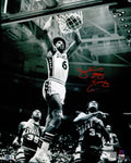 Julius "Dr. J" Erving Autographed 16x20 Photo Philadelphia 76ers Beckett BAS Witness