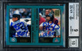 Albert Pujols & Ichiro Suzuki Autographed 2001 Topps Traded Rookie Card #T99 BGS 9 Auto Grade Gem Mint 10 "01 ROY" Beckett BAS #15681111