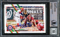 Juan Soto Autographed 2021 Topps Holiday Card #HW100 Washington Nationals Auto Grade Gem Mint 10 Beckett BAS Stock #218670