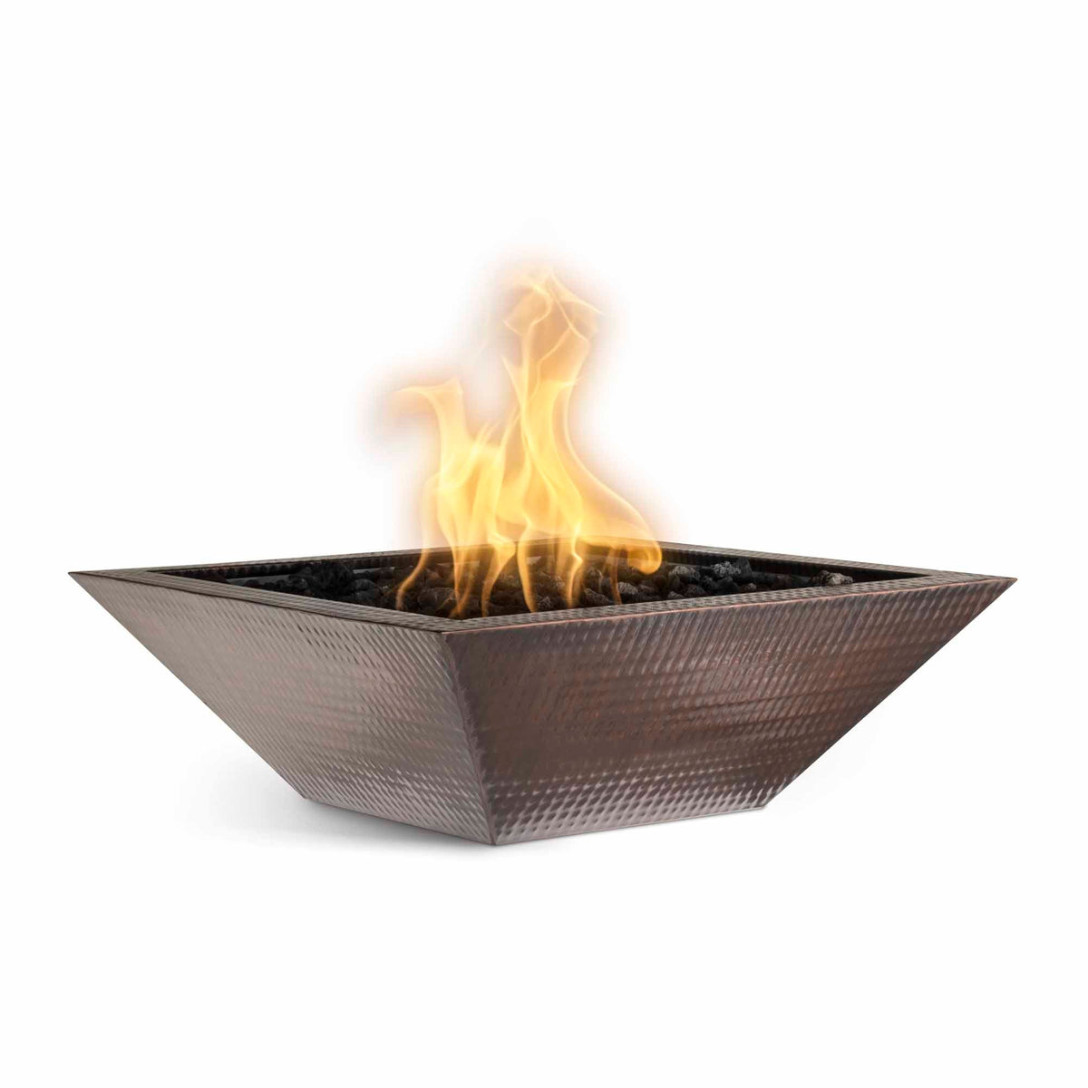 The Outdoor Plus Maya Fire Bowl - Metal Finish (Stainless Steel / 24" / Match Lit with Flame Sense Ignition (LC Certified))