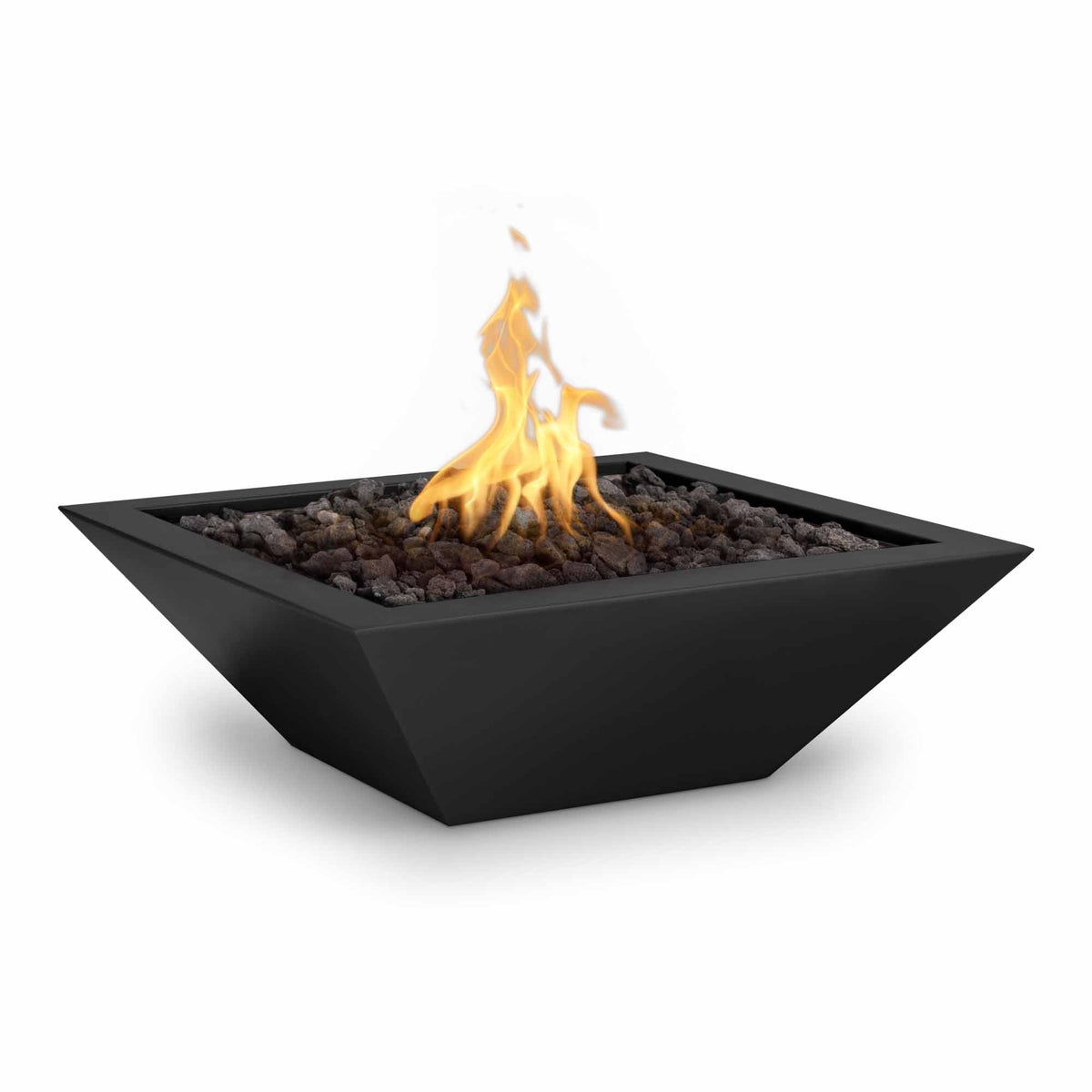 The Outdoor Plus Maya Fire Bowl - Metal Powder Coat (36" / Match Lit Ignition / Gray)