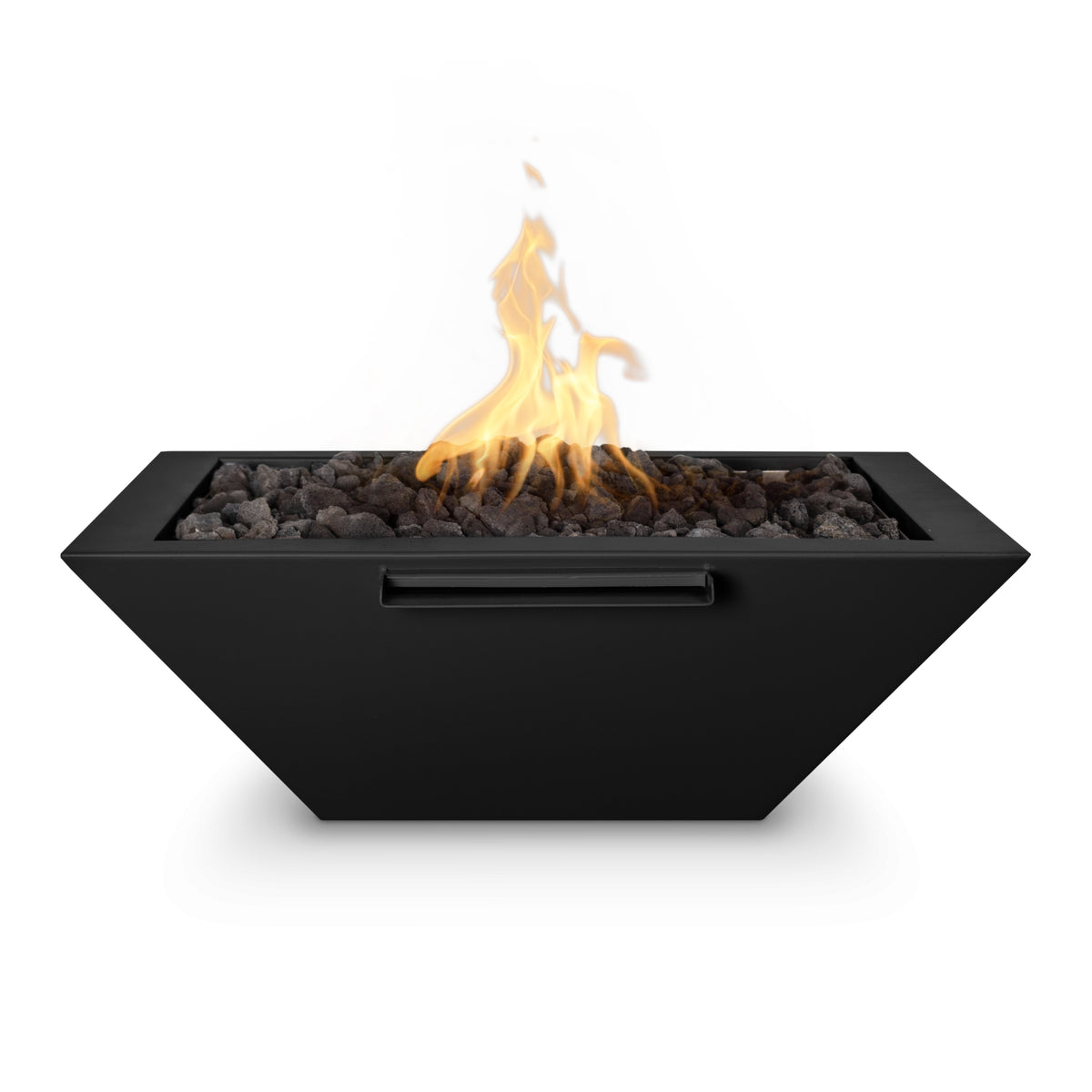 The Outdoor Plus Maya Fire & Water Bowl - Metal Powder Coat (36" / Low Voltage Electronic Ignition (CSA Certified) / White)