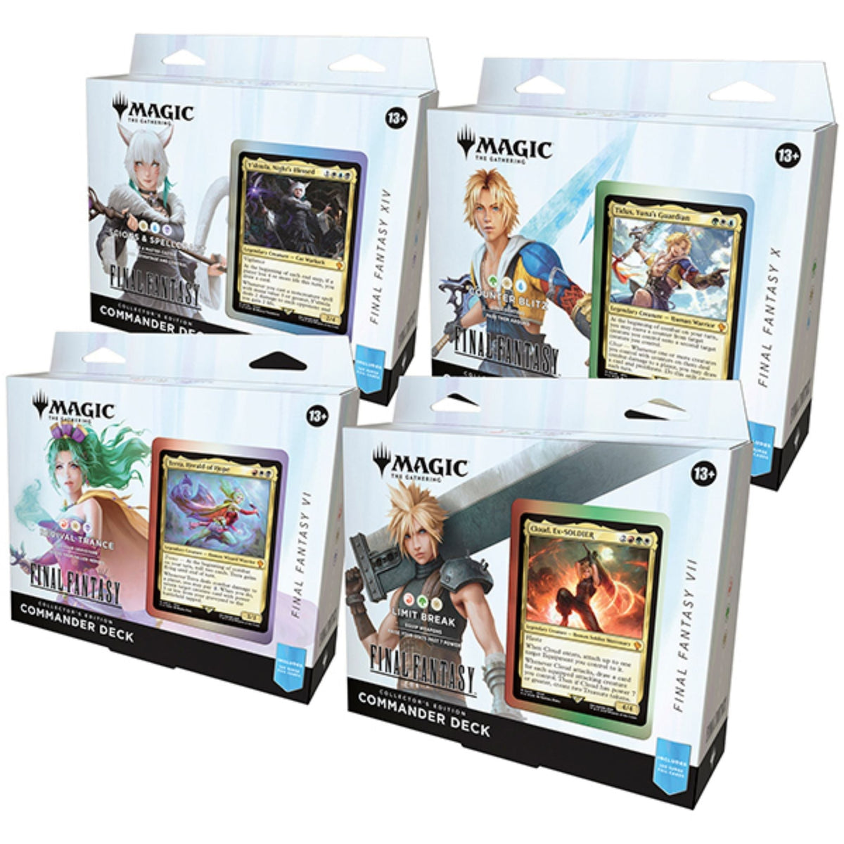 Magic The Gathering Universes Beyond Final Fantasy Commander Deck Collector Edition Display (4 Decks)
