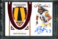 2022 Panini Flawless Troy Polamalu Distinguished Patch Auto Ruby /9 Steelers