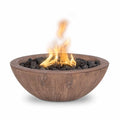 The Outdoor Plus Sedona Fire Bowl - GFRC Wood Grain (27" / Match Lit Ignition)