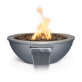 The Outdoor Plus Sedona Fire & Water Bowl - Metal Powder Coat (48" / Low Voltage Electronic Ignition (CSA Certified) / White)