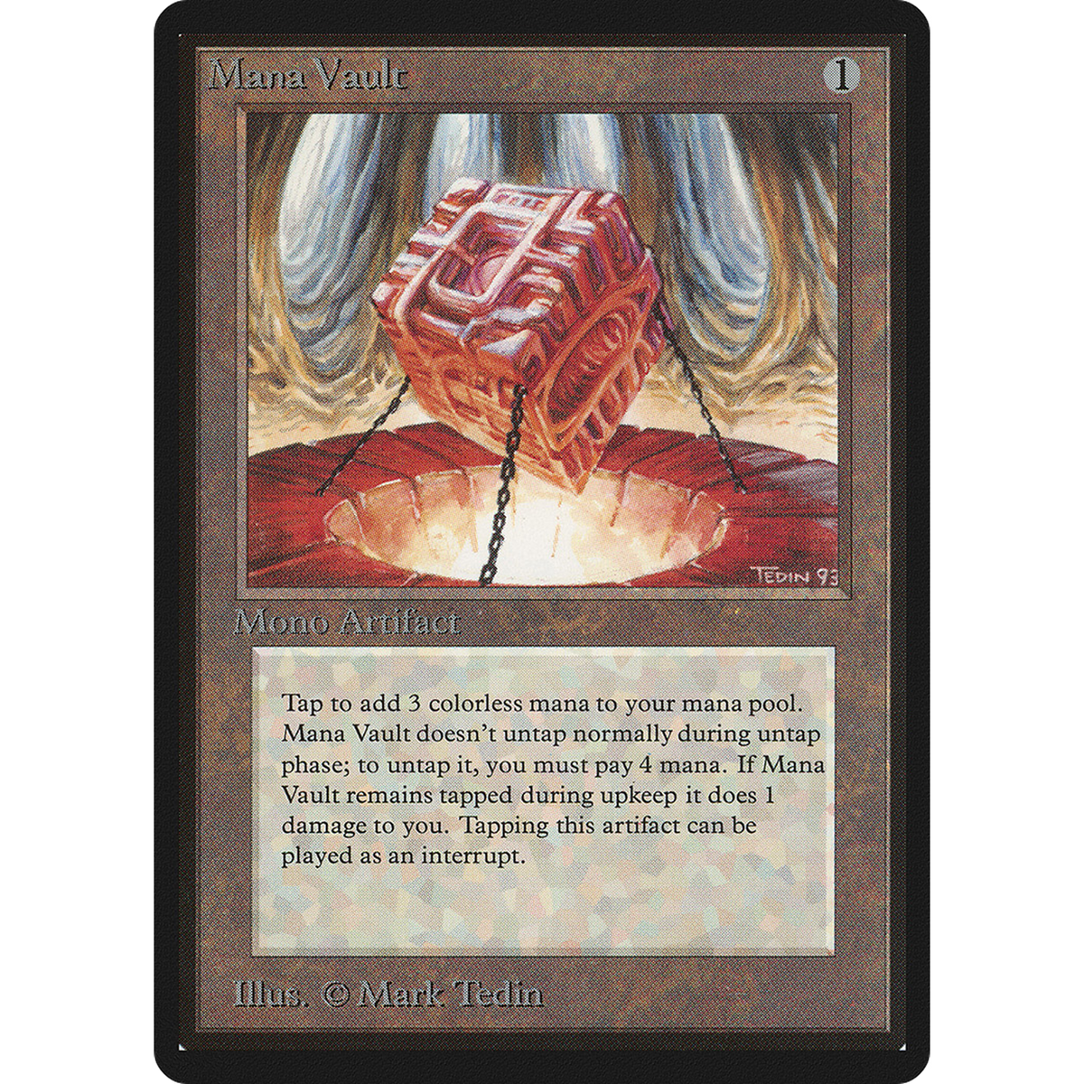 Mana Vault [Limited Edition Beta] (Near Mint)