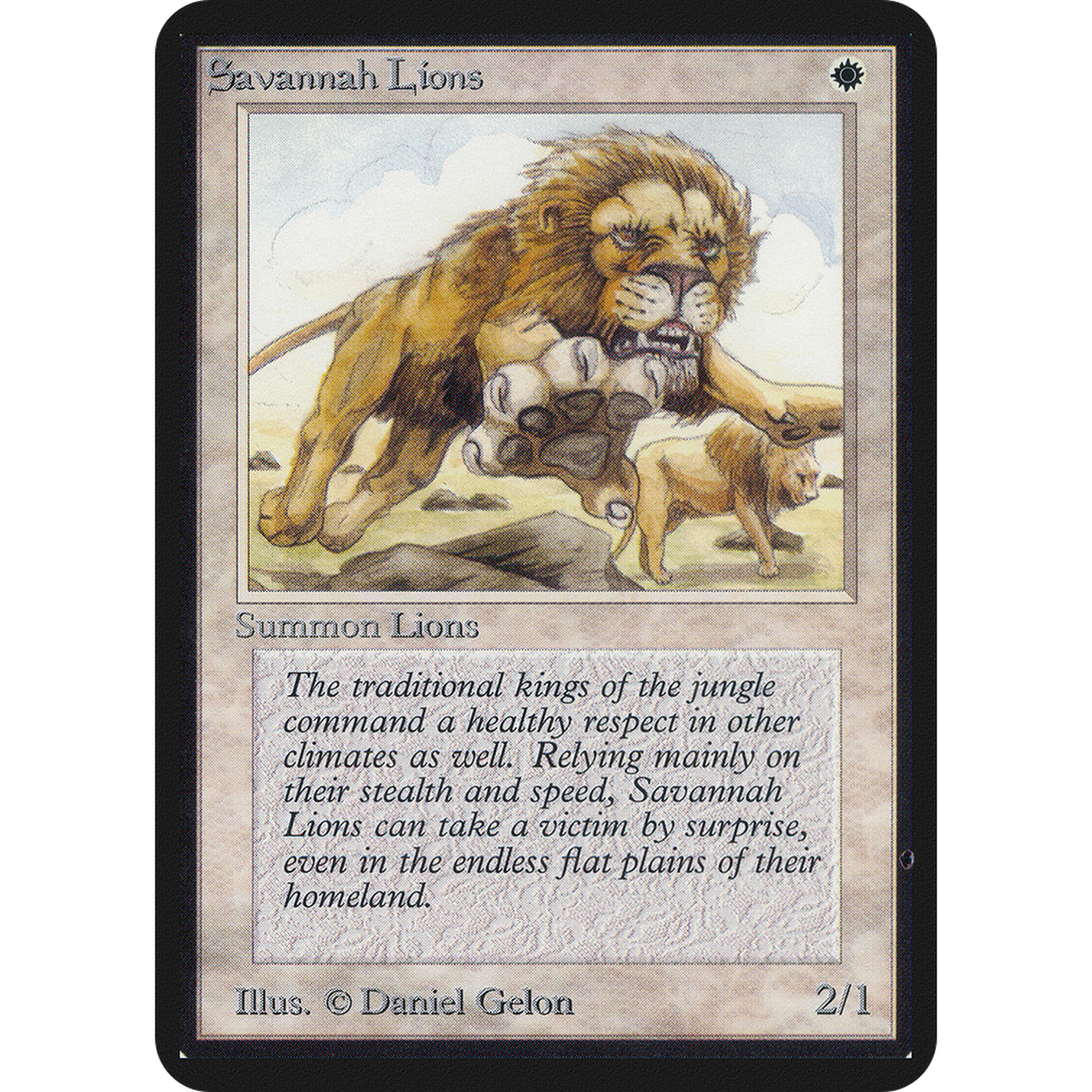 Savannah Lions [Limited Edition Alpha] (Lightly Played)