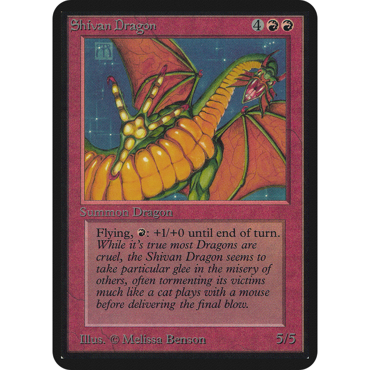 Shivan Dragon [Limited Edition Alpha] (Lightly Played)