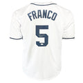 Wander Franco Signed Tampa Bay White Baseball Jersey (JSA)
