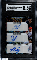 2023 Leaf Metal Horton Skenes Lowder #TA-13 Triple Auto Black Wave SGC 8.5 /6