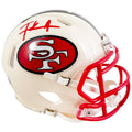 Frank Gore Signed San Francisco 49ers Retro Speed Mini Football Helmet (Beckett)