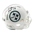 Jack Ham Signed HOF 88 Inscription Pittsburgh Steelers Salute to Service 2024 Mini Football Helmet (Beckett)