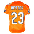 Devin Hester Signed Chicago Orange Game Style Football Jersey (JSA)