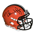 Bernie Kosar Signed Cleveland Browns Speed Mini Replica Orange Football Helmet (JSA)