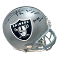 Khalil Mack Signed Just Win Baby Raider Nation Inscription Los Angeles Raiders Authentic Full-Size Football Helmet (JSA)