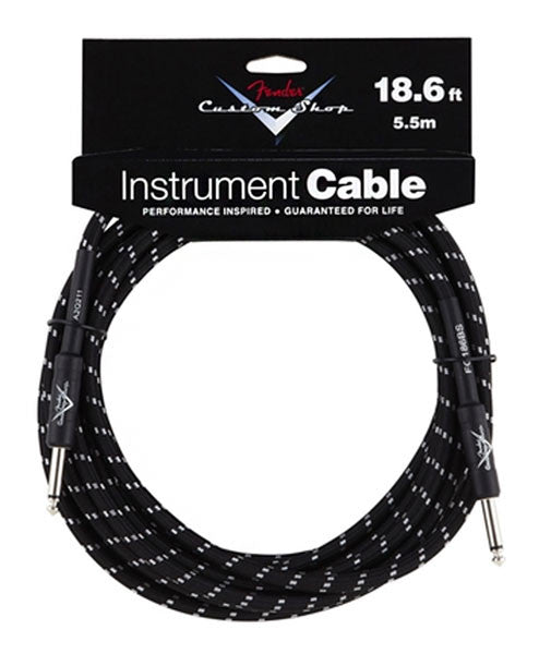 Fender Instrument Cable - 18.6' - Black Tweed (Default)