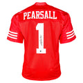 Ricky Pearsall Signed San Francisco Red Football Jersey (Beckett)