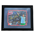 Hope Solo Signed Team Pose 5 Soccer Framed 8x10 Photo (JSA)