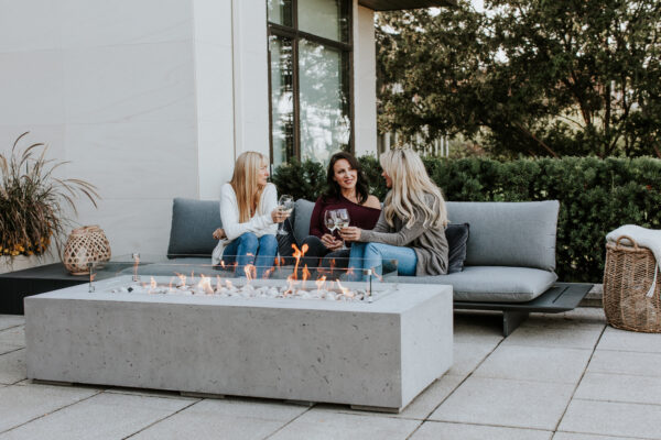 Sonoma Lightweight Concrete Fire Pit Bowl (56" / Ash / EI-LP-120VAC)